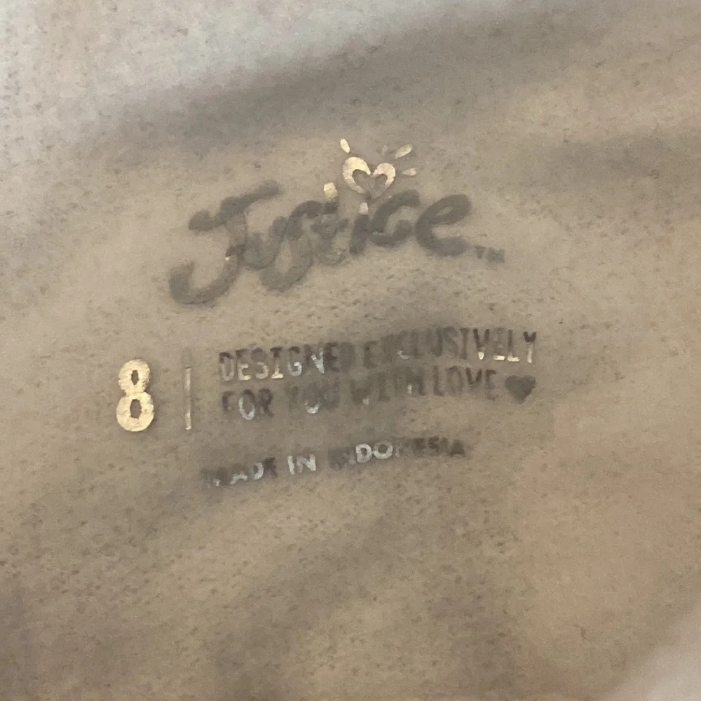 Justice Girl’s Black And White Strong Hoodie Size 8